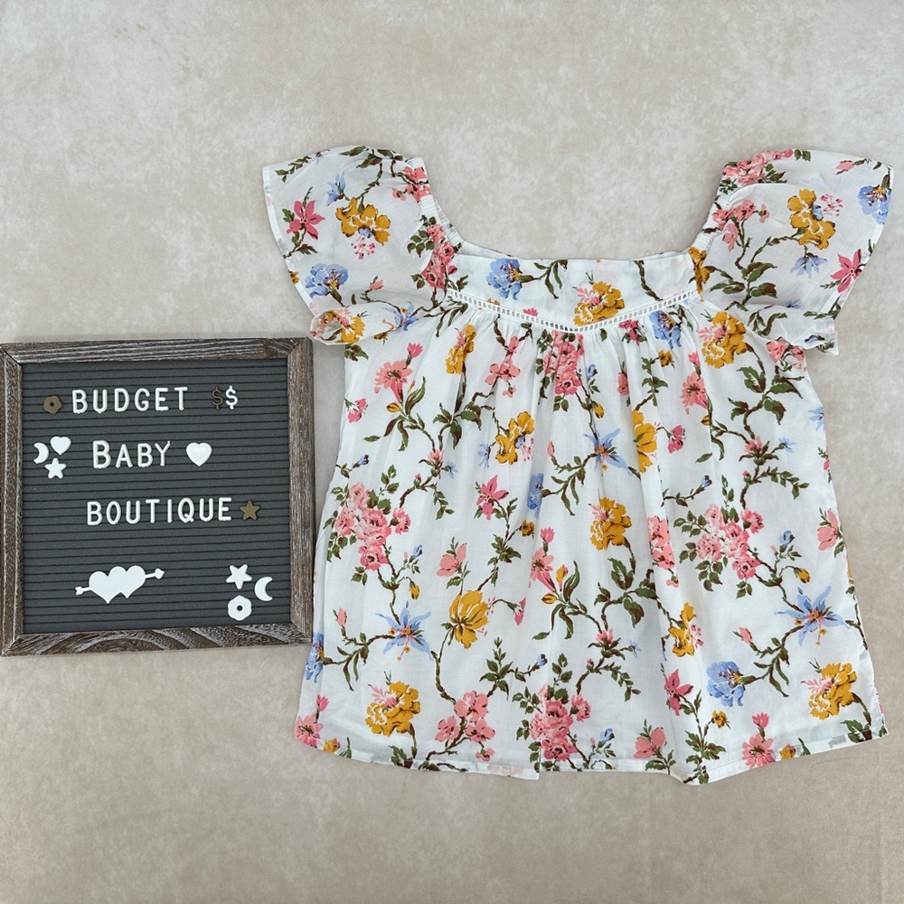 Janie and Jack Floral Blouse - Multicolor